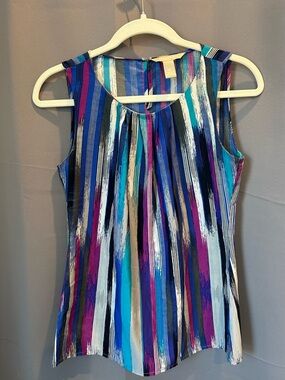 ⭐️3/$20 Banana Republic Brushstroke Stripe Sleeveless Blouse | XS